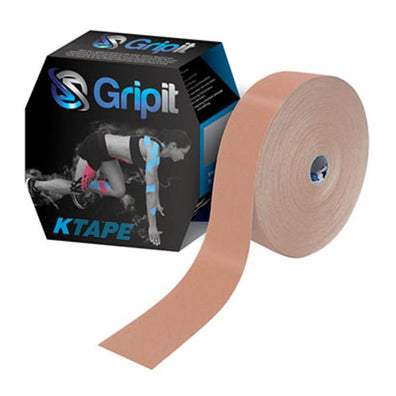 Tape Kinesiology Gripit KTAPE Cotton/Lycra/Spandex 2"x34yd Adhesive Tan Ea